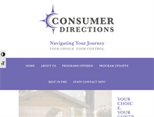 Tablet Screenshot of consumerdirections.info